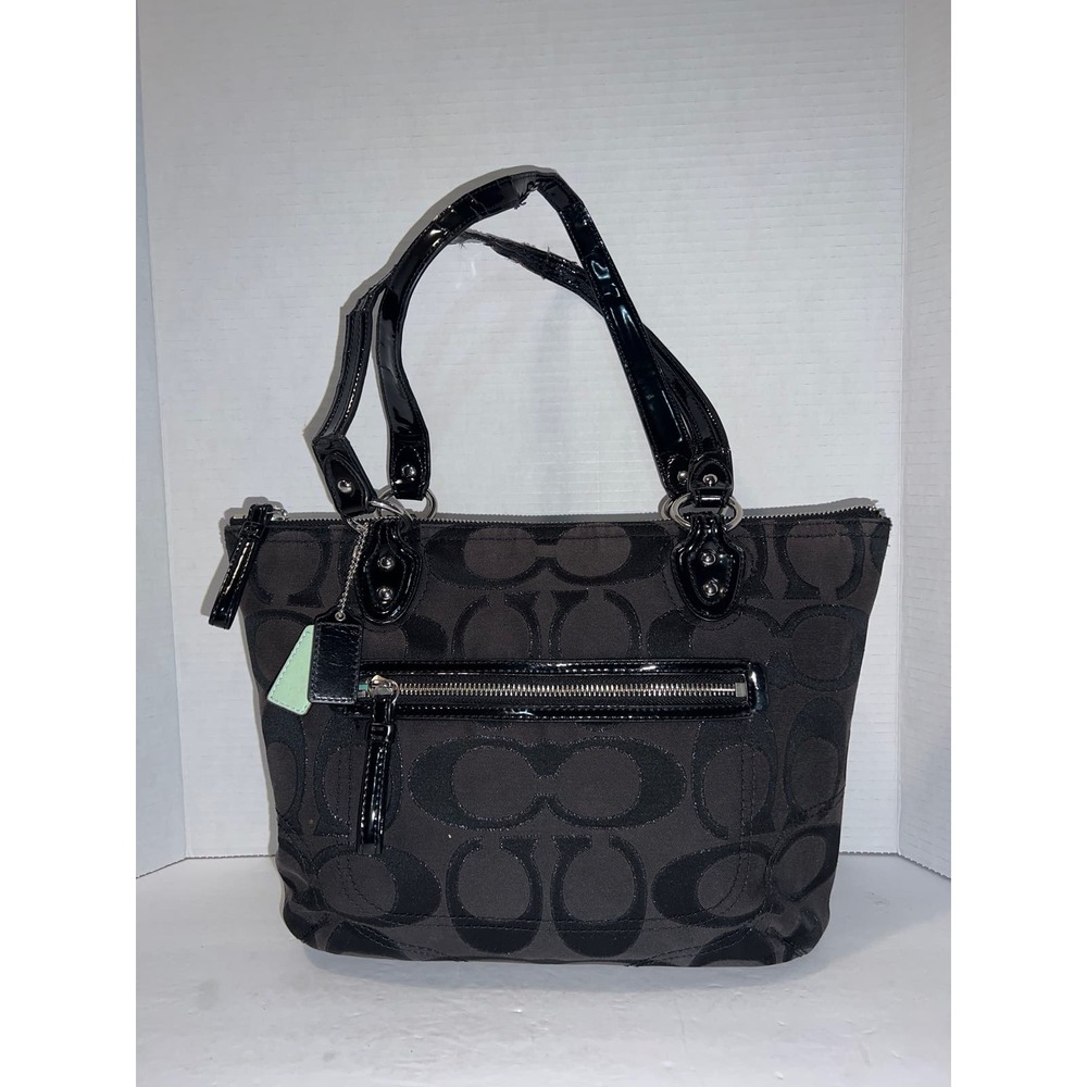 Coach black  Signature Small Tote # 23473 (See pictures) - Picture 10 of 12